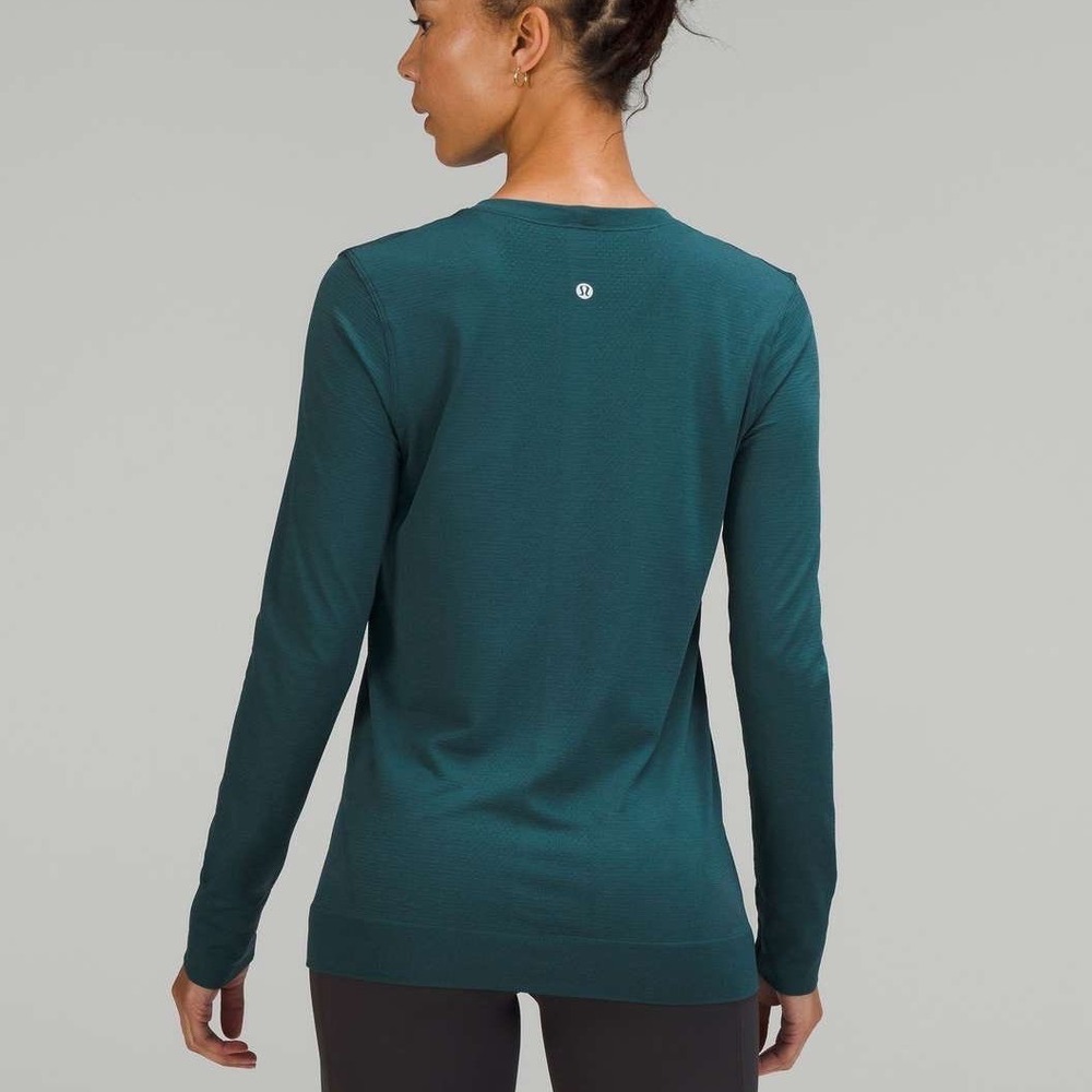 Lululemon Swiftly Relaxed-Fit Long Sleeve Shirt Green Jasper Size Small
